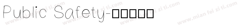 Public Safety字体转换